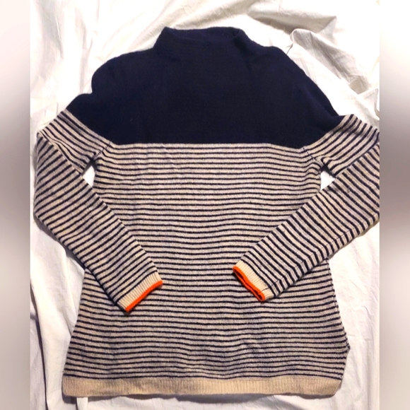 paul constello Sweaters - Paul Costello Wool blended warm Mock neck striped sweater